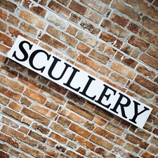 Scullery Sign Painted