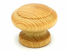 PINE KNOBS 35mm / 44mm / 53mm wooden cupboard door cabinet drawer wood knob