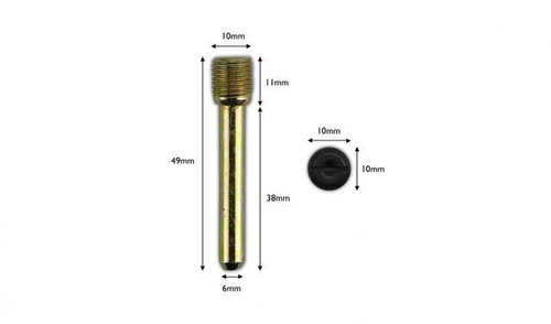Front brake pad pins for - pad, honda