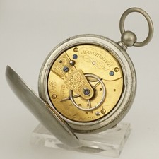 Rare! H.SAMUEL Pocket Watch Men's no fusee duplex chronometer no repeater RAR