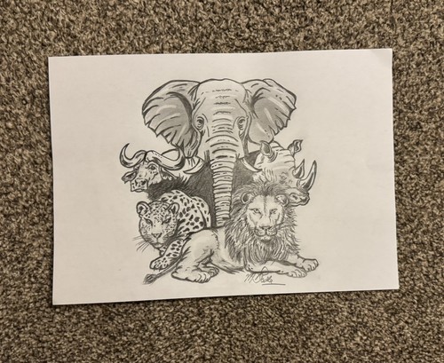 Original hand drawn pencil - hand-drawn,