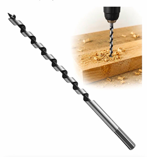 Hex shank auger - hex, wood