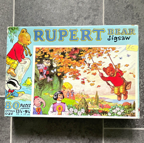 Rupert bear piece - 80-piece, cardboard
