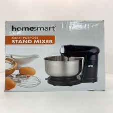 Homemart Multi Purpose Stand Mixer 5 Speed Stainless Steel Bowl Black White