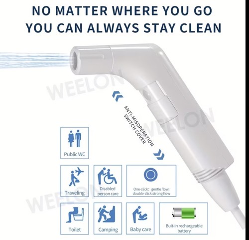 Electric handheld bidet - electric,