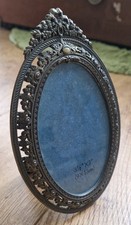 Vintage Ornate Photo Frame Decorative Brass Metal Glass  7" X 5" 9cm X 13cm Pic