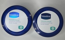 2X Vaseline Intensive Rescue Moisture Locking Body Butter Retired, 8 oz Each