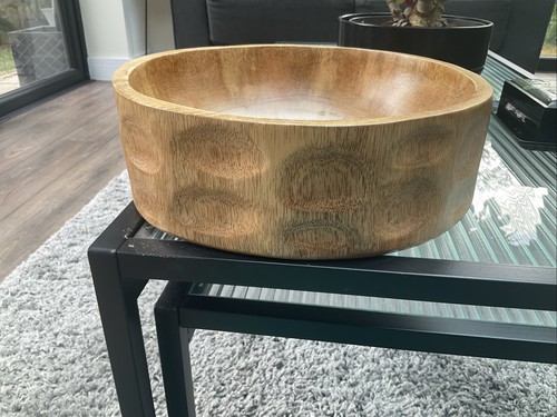 Hand turned wooden bowl large - hand,