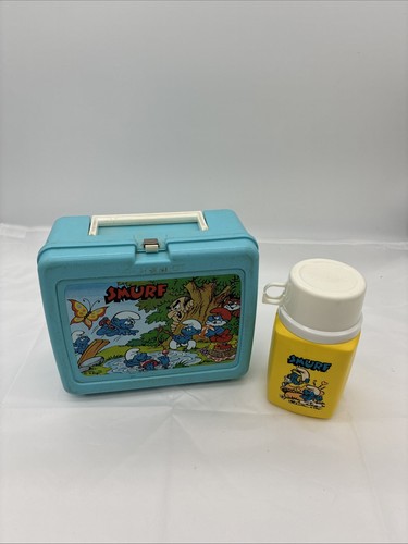 Vintage smurfs thermos - smurfs,