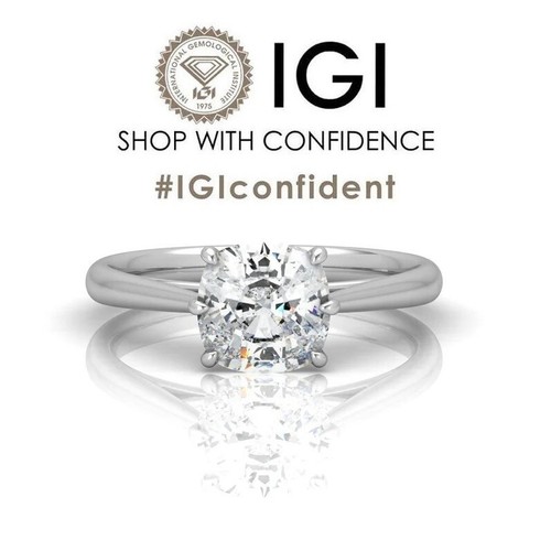 Igi 00ct lab grown cushion - igi,