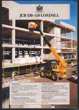 JCB 530-110 Loadall Telescopic Handler Brochure Leaflet