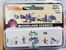 N Gauge Figures - Woodland Scenics Bicycle Buddies A