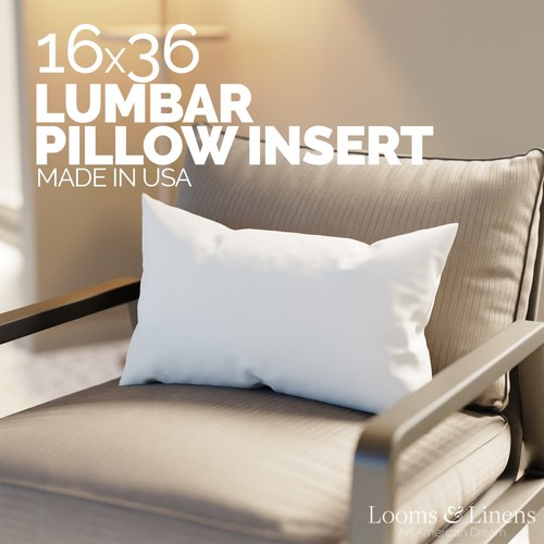 Lumbar pillow inserts - 36",