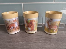 Vintage Insulex Plastic Mugs x