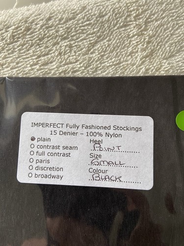 Imperfect fully fashioned - imperfect,