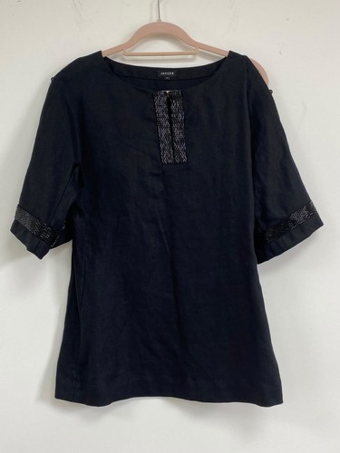 Jaeger 100 linen top m - jaeger,