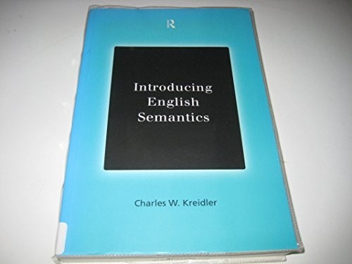 Introducing english semantics - introducing,