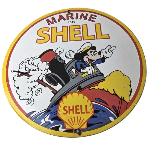 Vintage shell gasoline sign - vintage,