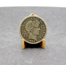 1907 & 1908 Silver Barber