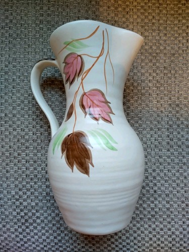 Hand painted jug vase - hand-painted,