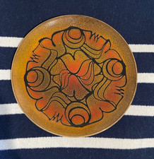 Poole Pottery Aegean Plate Yellow Colour 26cm