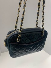 VINTAGE CHANEL LAMBSKIN CAMERA