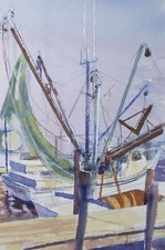 Original Watercolour  'Fishing