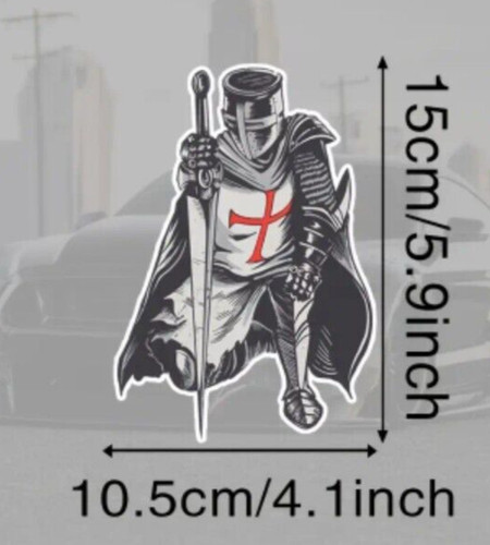 Knights templar car sticker - knights,