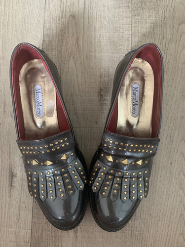 Black patent leather marco - black,