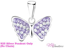 925 Crystal Butterfly Pendant