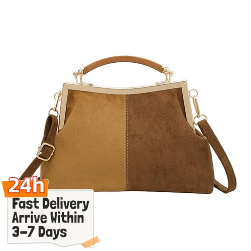 Faux suede clutch purses solid - suede,