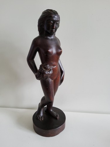 Hand carved wooden nude lady - hand,