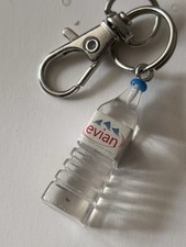 Evian Square Water Bottle Keyring Funny Novelty Keychain Birthday Gift Christmas