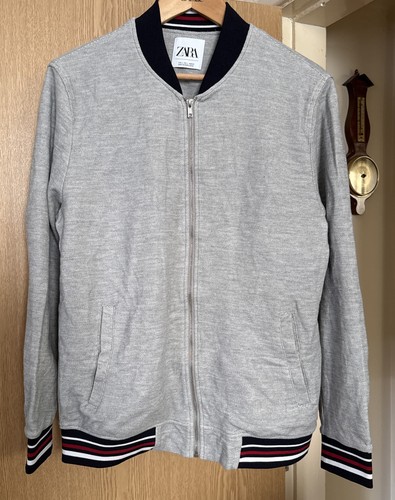 Zara men grey bomber jacket - grey,
