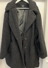 Yours Women's Coat Size 32 Teddy Bear Style by Capsule Black Never Worn