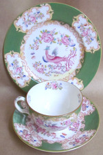 MINTONS GREEN COCKATRICE TRIO - MINTON (12041)