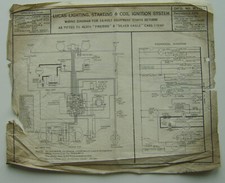 Original Rotax Wiring Diagram for the 1936 Alvis Firebird & Silver Eagle