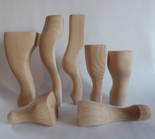 Wooden furniture legs - 4x,