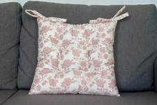 Square Chair Cushion with Ties
