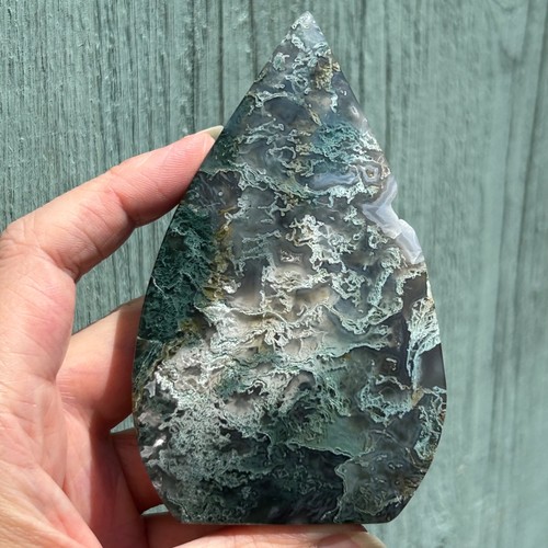 Moss agate flame free - flame, standing