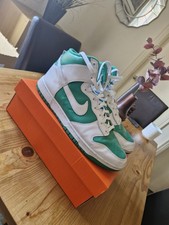Nike Dunk Hi High Top Stadium Green White Size 12 UK Used In Great Condition