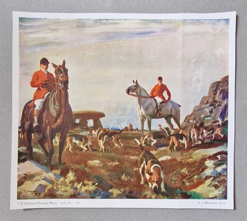 Munnings glorious hunting - glorious, morn