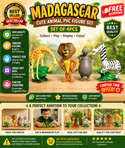 Madagascar cute animal pvc - cute,