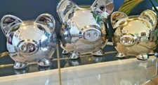 Ceramic piggy bank glazed coin - ceramic,