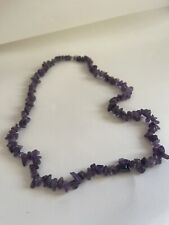 Amythest Necklace - Approx 30cm Drop