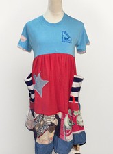 Upcycled Clothing Midi Dress