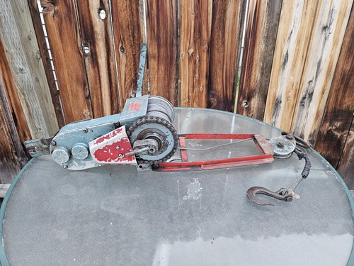 Vintage lewis chainsaw winch - chainsaw,
