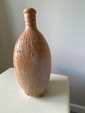 Hugh West Tall Stoneware 'Bizen' Bottle