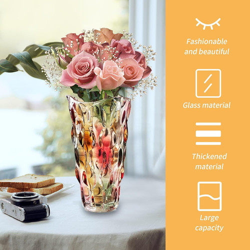 Glass vase for flowers - glass,