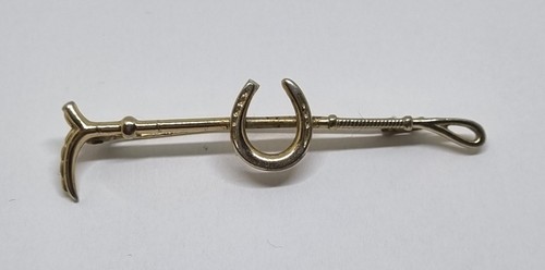 Vintage gold tone equestrian - tone,